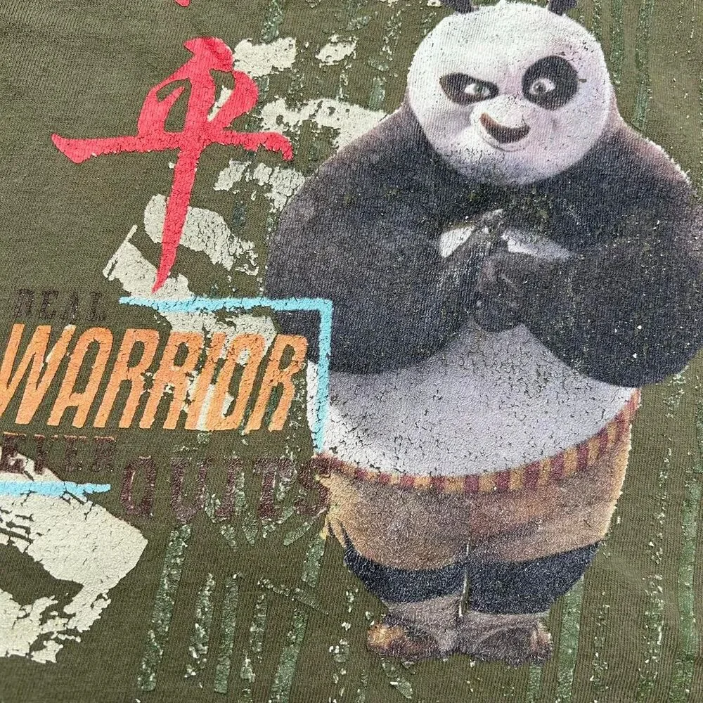 vintage Y2K 2000s retro Kung Fu Panda 2008 long sleeve shirt 4t